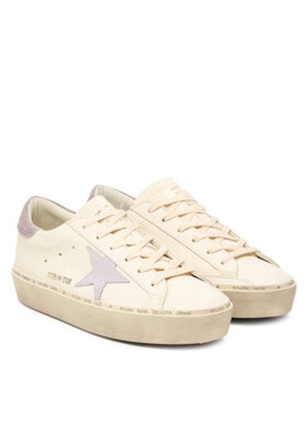 GOLDEN GOOSE - Golden Goose Sneakersy Hi Star Classic With List GWF00118.F007537.12280 Biały. Kolor: biały. Materiał: skóra