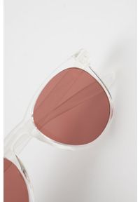 Nike okulary przeciwsłoneczne damskie kolor biały. Kolor: biały