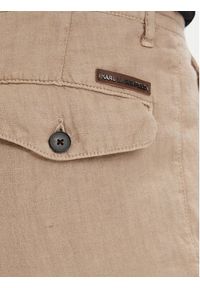 Karl Lagerfeld - KARL LAGERFELD Chinosy 265358 562818 Beżowy Regular Fit. Kolor: beżowy. Materiał: wiskoza #4