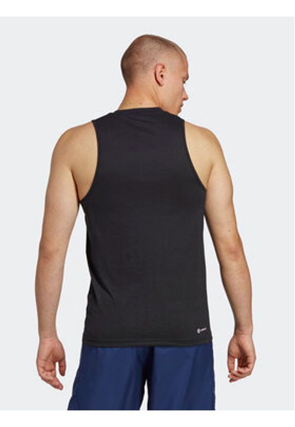 Adidas - adidas Tank top Train Essentials Feelready Training Tank Top IC6945 Czarny Slim Fit. Kolor: czarny. Materiał: syntetyk