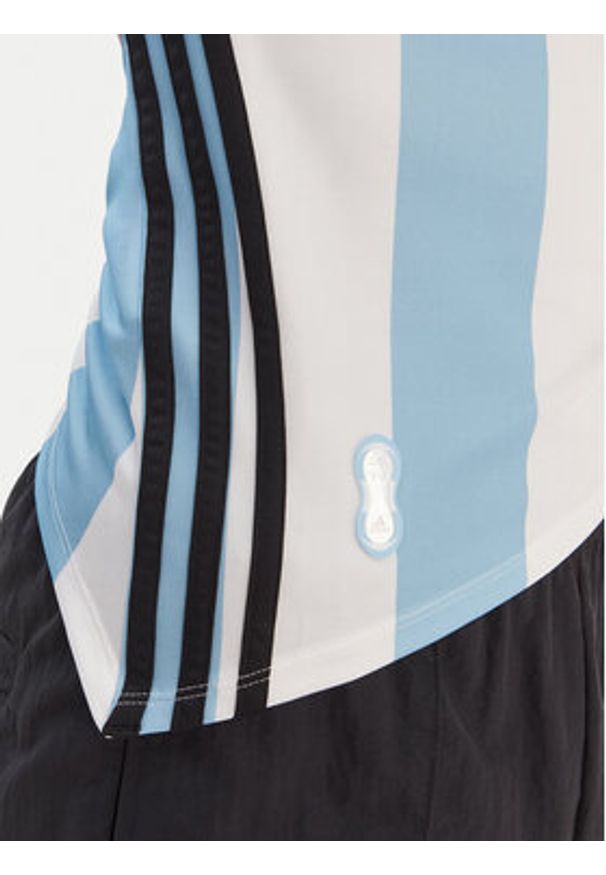 Adidas - adidas Top Argentina KE2295 Błękitny Slim Fit. Kolor: niebieski. Materiał: syntetyk