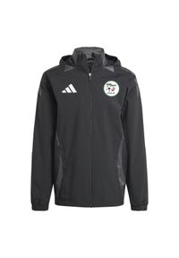 Adidas - Kurtka dresowa zewnętrzna Algérie 2025. Kolor: czarny. Materiał: dresówka. Sport: piłka nożna #1