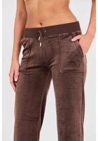 Juicy Couture - JUICY COUTURE Brązowe damskie spodnie Del Ray Pocket Pant, Rozmiar L. Kolor: brązowy #4