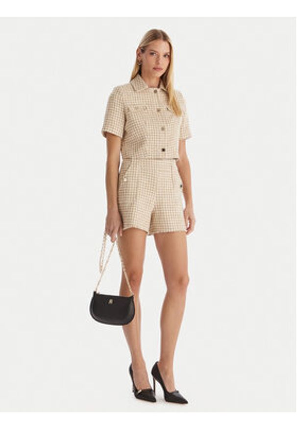 Morgan Bluzka 252-VENU.F Beżowy Regular Fit. Kolor: beżowy. Materiał: bawełna