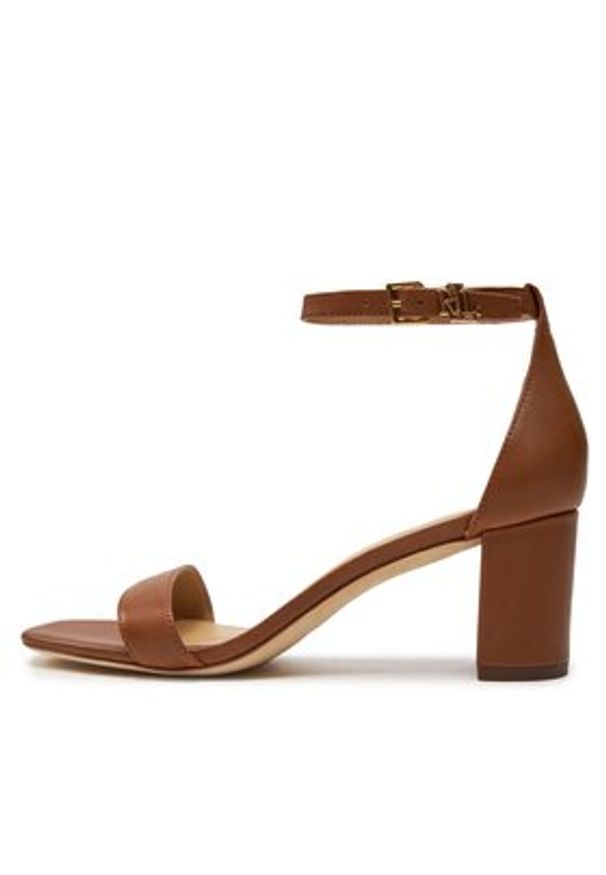 Lauren Ralph Lauren - LAUREN RALPH LAUREN Sandały 802927949002 Brązowy. Kolor: brązowy. Materiał: skóra