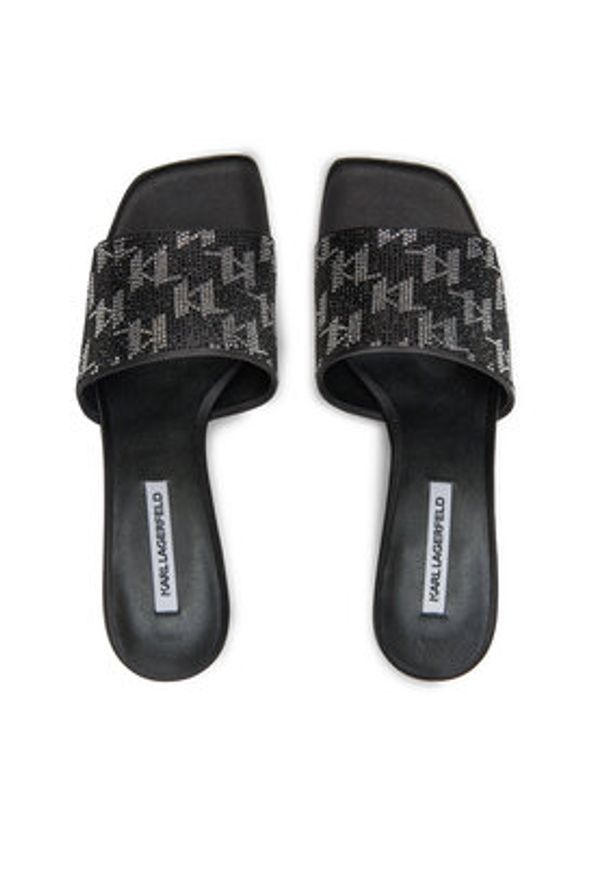 Karl Lagerfeld - KARL LAGERFELD Klapki KL30112 Czarny. Kolor: czarny. Materiał: materiał