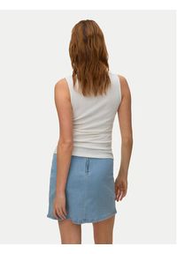 Vero Moda Top Ruby 10342997 Biały Slim Fit. Kolor: biały. Materiał: bawełna #2
