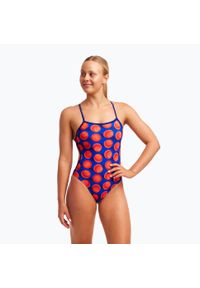 FUNKITA - Strój pływacki jednoczęściowy damski Funkita Twisted One Piece. Kolor: czerwony, wielokolorowy, niebieski