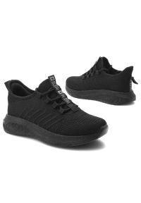 Big-Star - Sneakersy damskie Big Star, cholewka z materiału dopasowujące do stopy miękka wyściółka komfortowa wkładka lekka amortyzująca podeszwa, czarne, UU274. Okazja: na spacer, na co dzień. Kolor: czarny. Materiał: materiał. Szerokość cholewki: normalna. Sport: turystyka piesza #6