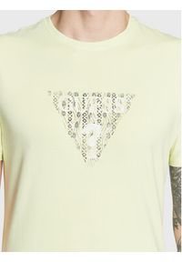 Guess T-Shirt Geo Triangle M3GI23 J1314 Zielony Slim Fit. Kolor: zielony. Materiał: bawełna #4