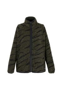 Regatta - Bluza Polarowa Damska Borg Pełen Suwak Frankie. Kolor: czarny, wielokolorowy, zielony. Materiał: polar. Sezon: zima #1