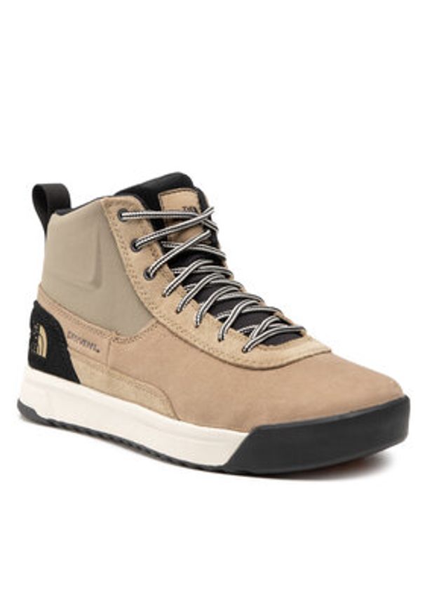 The North Face Sneakersy Larimer Mid Wp NF0A52RM1XF1 Beżowy. Kolor: beżowy. Materiał: skóra, nubuk