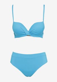Renee - Niebieskie Bikini Stanik Push-Up i Klasyczne Figi Pevbia. Kolor: niebieski #4