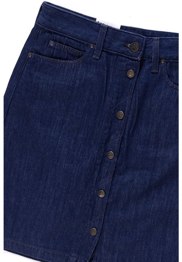 Lee - SPÓDNICA JEANSOWA LEE A LINE SKIRT RINSE L38NRC36 112108289. Materiał: jeans