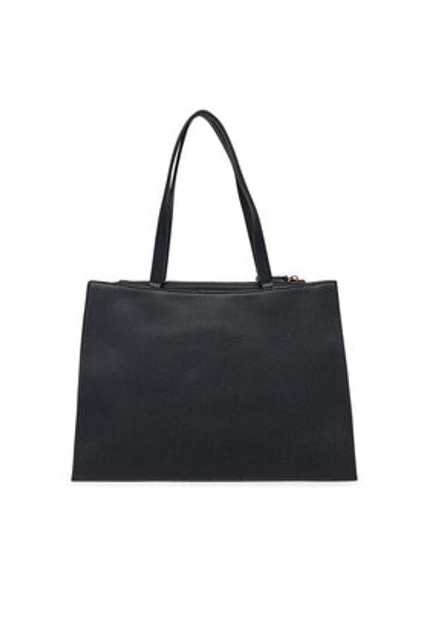 TOMMY HILFIGER - Tommy Hilfiger Torebka Th Her Tote AW0AW17191 Czarny. Kolor: czarny. Materiał: skórzane