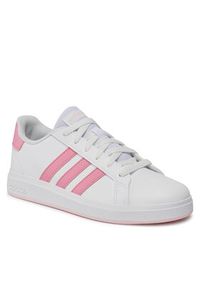 Adidas - adidas Sneakersy Grand Court 2.0 K ID0734 Biały. Kolor: biały. Materiał: skóra