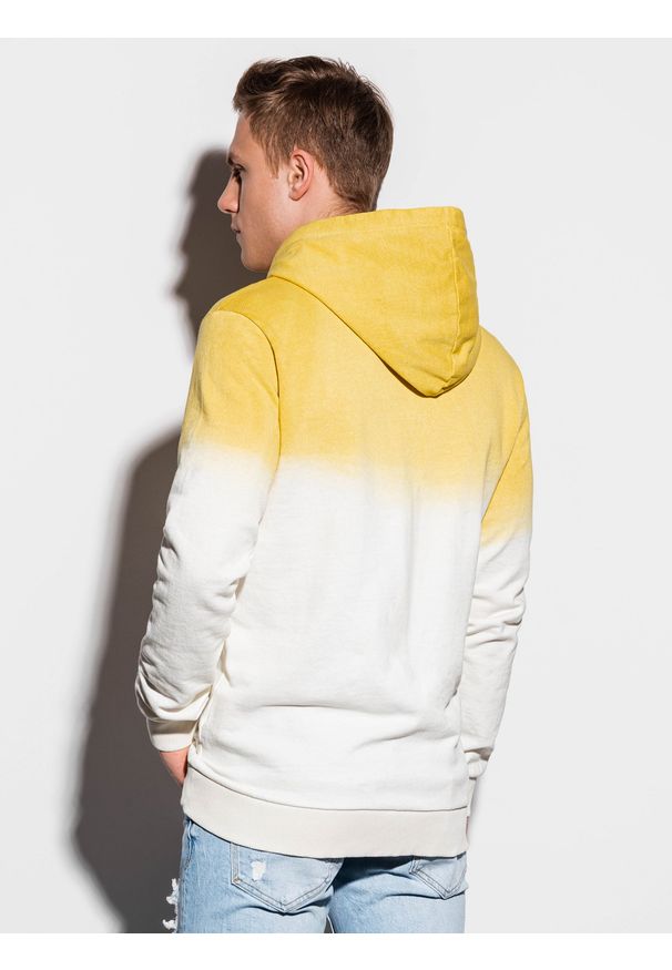 Żółta bluza Ombre Clothing z kapturem
