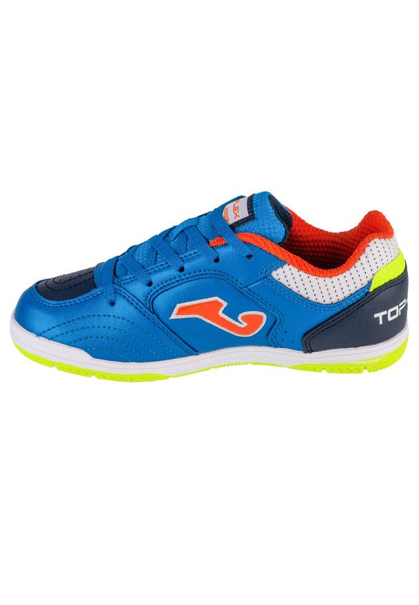 Joma - Buty halowe do piłki nożnej chłopięce, Top Flex Jr 24 TPJW IN. Kolor: niebieski
