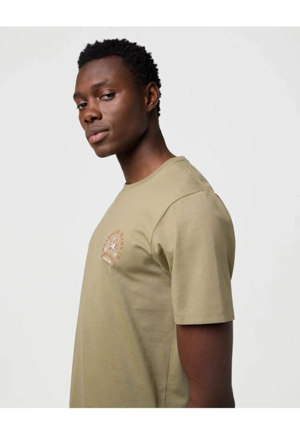 Wrangler - MESKA KOSZULKA WRANGLER SMALL GRAPHIC TEE ALOE 112371473