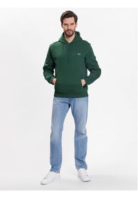 Lacoste Bluza SH9623 Zielony Regular Fit. Kolor: zielony. Materiał: bawełna #3