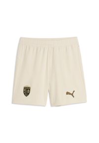 Puma - Męskie szorty RC Lens 25/26 PUMA Alpine Snow Matte Gold White Beige. Kolor: biały, wielokolorowy, beżowy. Materiał: tkanina. Sport: piłka nożna