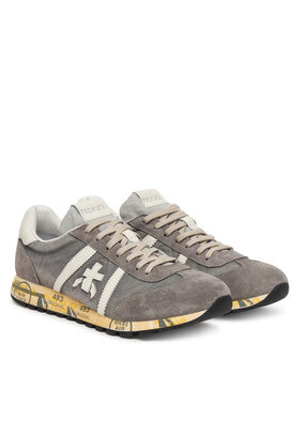 Premiata Sneakersy Lucy Var 8187 Szary. Kolor: szary. Materiał: zamsz, skóra