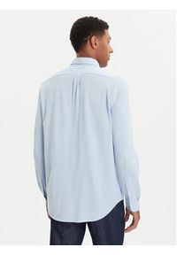 Polo Ralph Lauren Koszula 710932545013 Błękitny Slim Fit. Typ kołnierza: polo. Kolor: niebieski. Materiał: bawełna #7