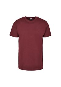 Urban Classics - Męska Podstawowa Koszulka Gładka. Kolor: czerwony. Wzór: gładki. Sport: turystyka piesza #1