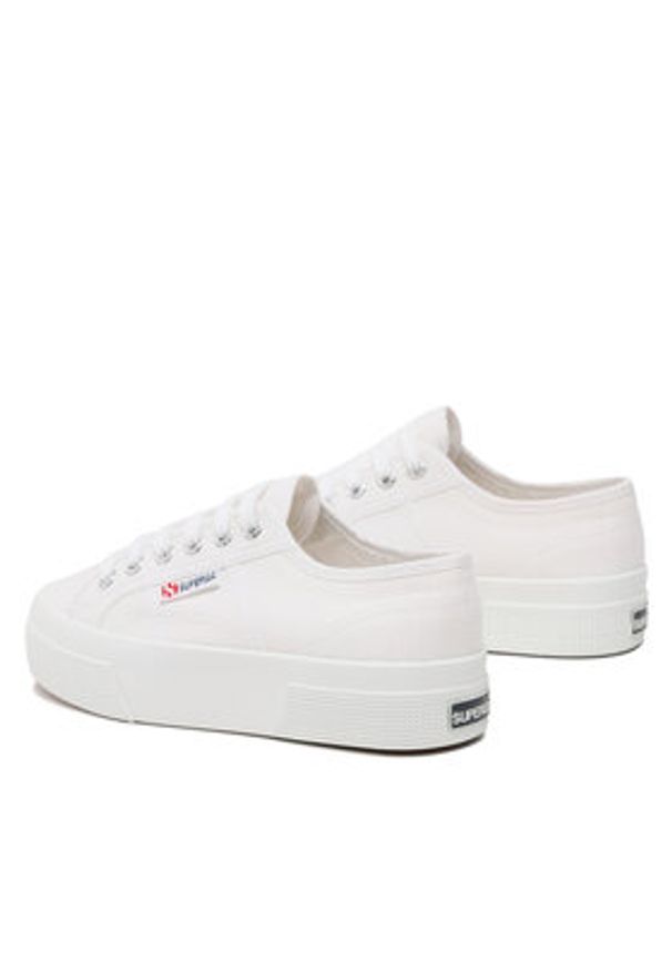 Superga Tenisówki 2740 Platform S21384W Biały. Kolor: biały. Materiał: materiał. Obcas: na platformie