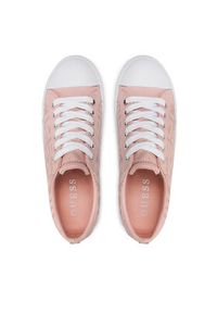 Guess Trampki Bells3 FL5B3L ELE12 Różowy. Kolor: różowy. Materiał: skóra