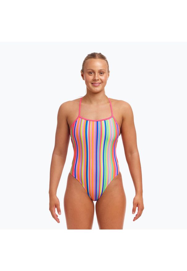 FUNKITA - Strój pływacki jednoczęściowy damski Funkita Twisted One Piece. Kolor: różowy
