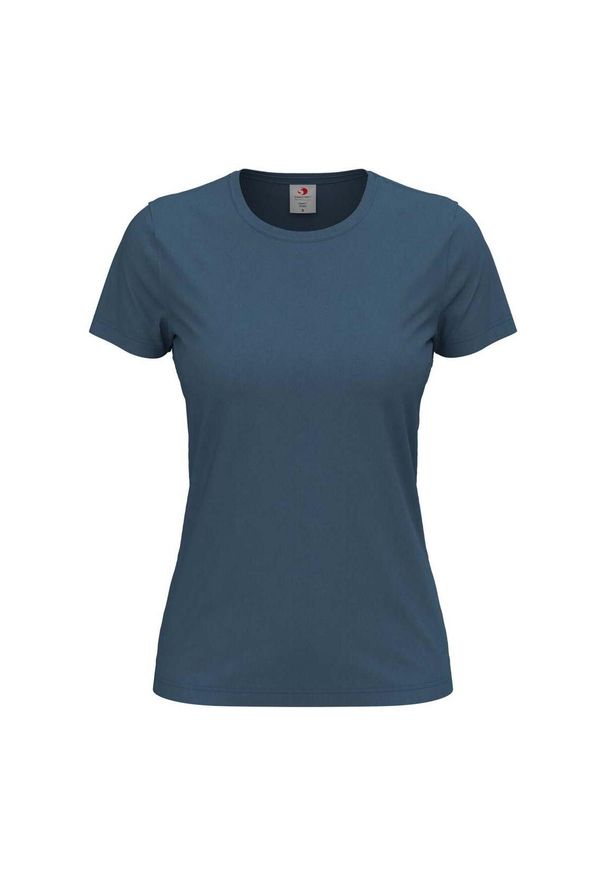 Stedman - Damska Klasyczna Koszulka O Dopasowanym Kroju. Kolor: niebieski. Sport: turystyka piesza