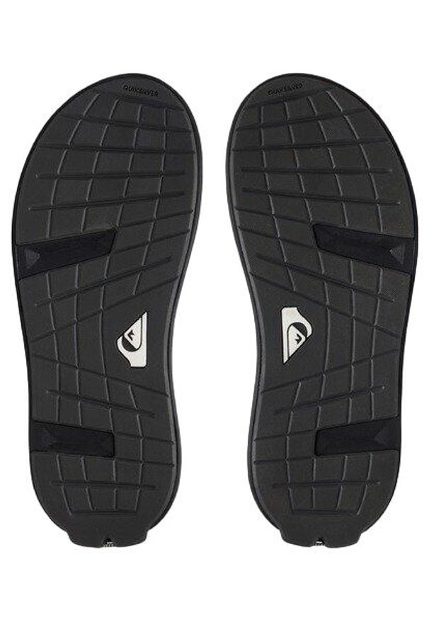 Japonki plażowe dla dorosłych Quiksilver Layover Travel. Okazja: na plażę. Kolor: czarny. Styl: sportowy