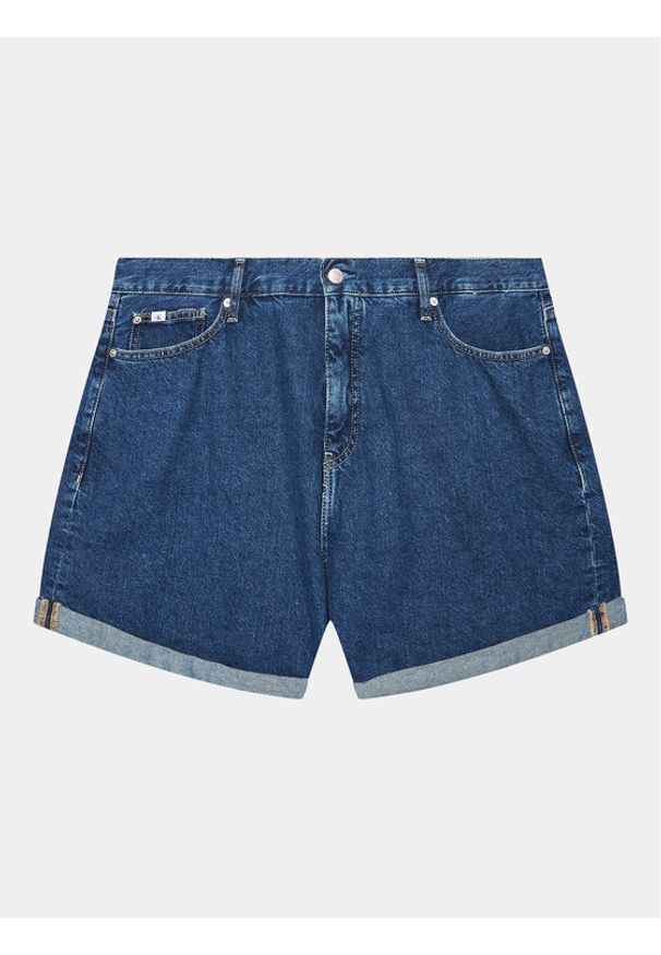 Calvin Klein Jeans Szorty jeansowe J20J221008 Niebieski Regular Fit. Kolor: niebieski. Materiał: jeans, bawełna