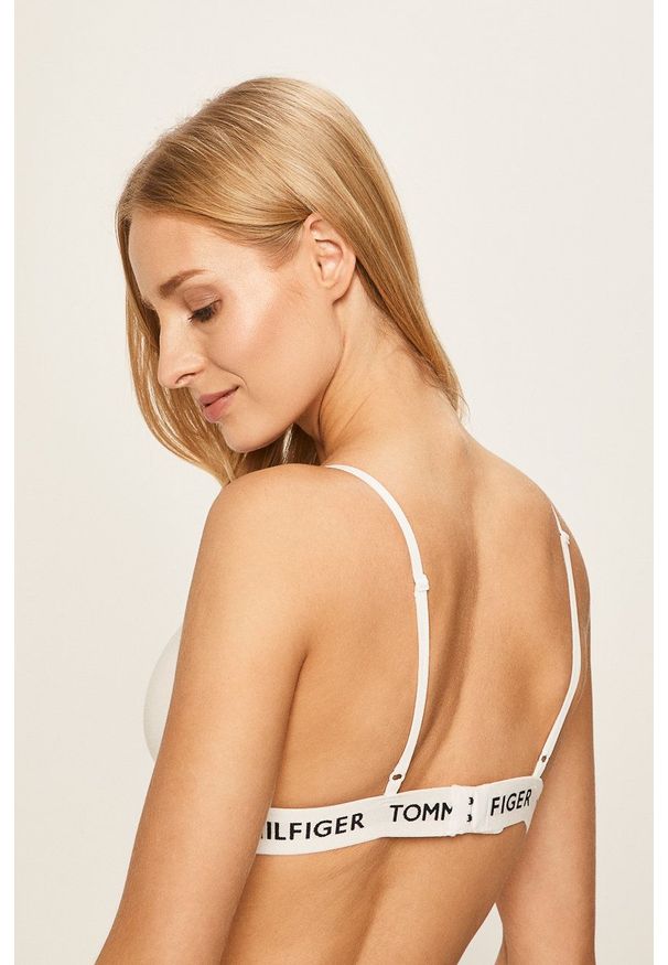TOMMY HILFIGER - Tommy Hilfiger - Biustonosz. Kolor: biały. Rodzaj stanika: wyciągane miseczki. Wzór: gładki