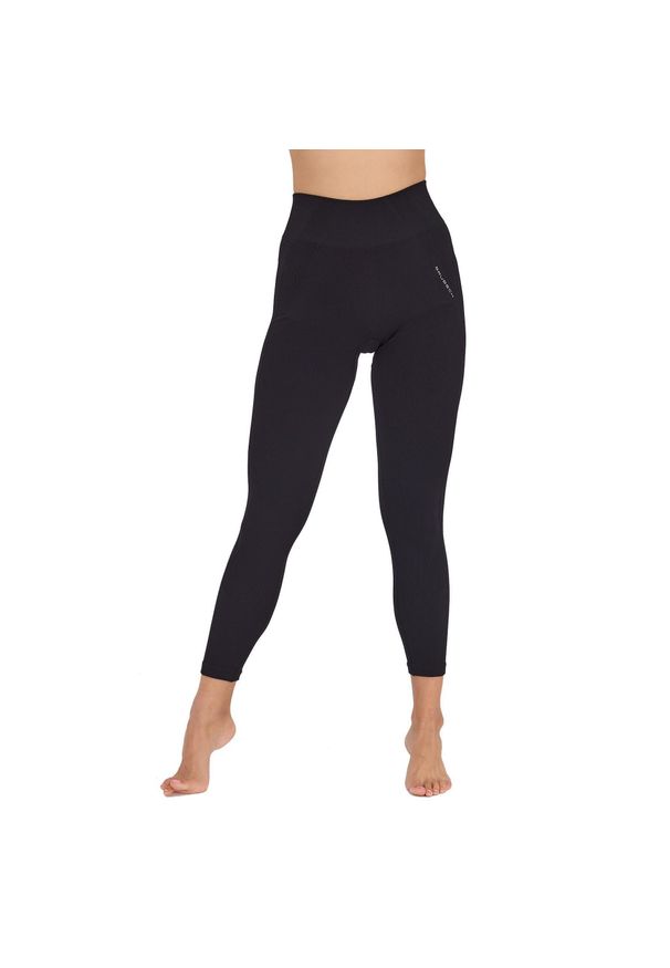 Legginsy damskie z wysokim stanem Brubeck CASUAL. Stan: podwyższony. Kolor: czarny. Materiał: poliamid, poliester, elastan. Sport: turystyka piesza