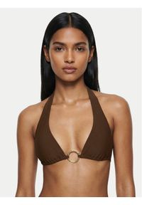 BARDOT - Bardot Góra od bikini Jayda Halter 60324TB Brązowy. Kolor: brązowy. Materiał: syntetyk #1