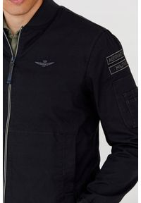 Aeronautica Militare - AERONAUTICA MILITARE Męska czarna bomberka, Rozmiar 52. Kolor: czarny #5