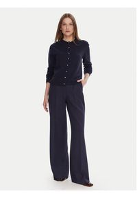 United Colors of Benetton - United Colors Of Benetton Kardigan 1002D501U Granatowy Regular Fit. Kolor: niebieski. Materiał: wełna #2