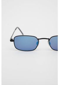 Jeepers Peepers okulary przeciwsłoneczne kolor czarny. Kształt: prostokątne. Kolor: czarny #2