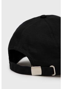 outhorn - Outhorn czapka bawełniana kolor czarny gładka. Kolor: czarny. Materiał: bawełna. Wzór: gładki #3
