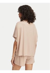 BOSS Koszulka piżamowa 50561029 Beżowy Oversize. Kolor: beżowy. Materiał: lyocell #3