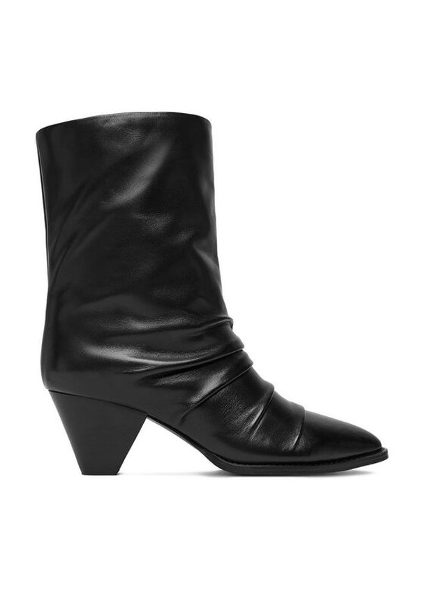 Badura Botki EO-APRIL-25FW219 Czarny. Kolor: czarny. Materiał: skóra