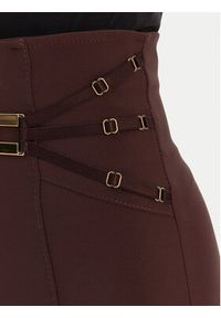 Elisabetta Franchi Spodnie materiałowe PA-158-61E2-V350 Brązowy Skinny Fit. Kolor: brązowy. Materiał: syntetyk #2