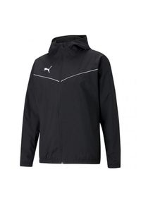 Puma - Męska Kurtka Na Każdą Pogodę Team Rise. Kolor: czarny
