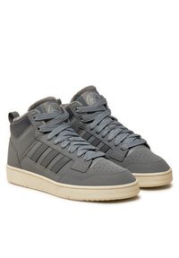 Adidas - adidas Sneakersy Rapid Court Mid Winterized JR0169 Szary. Kolor: szary. Materiał: skóra #4