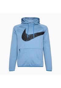 Bluza męska Nike Therma-FIT Fitness. Kolor: niebieski. Sport: fitness