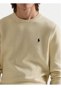 Polo Ralph Lauren Sweter 710810846035 Écru Regular Fit. Typ kołnierza: polo. Materiał: bawełna #6