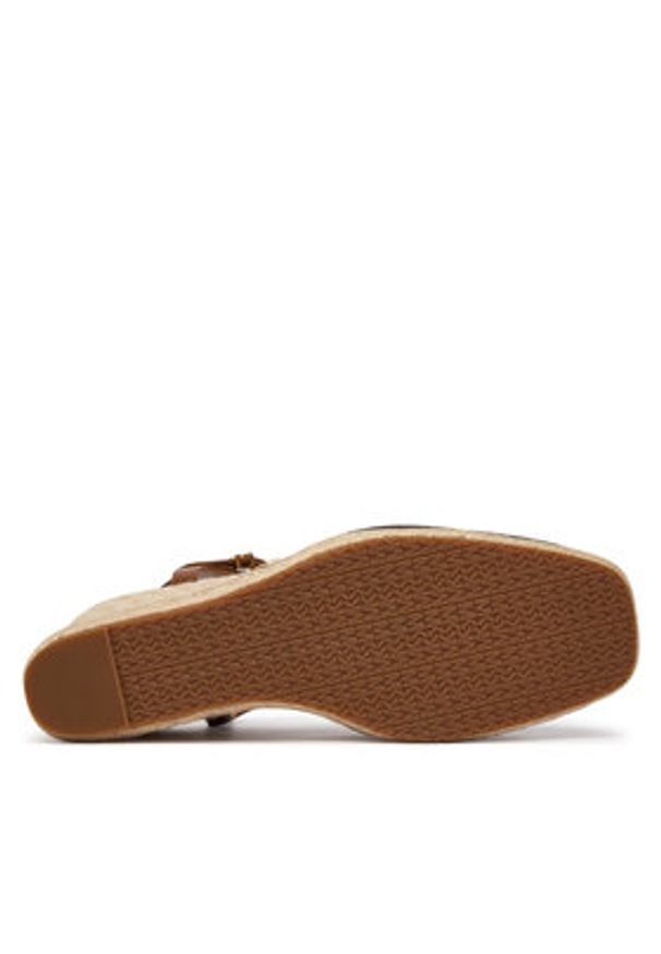 MICHAEL Michael Kors Espadryle Kenzie 40R6KZMS2B Brązowy. Kolor: brązowy. Materiał: skóra