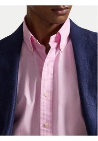 Polo Ralph Lauren Koszula 710B20512002 Różowy Custom Fit. Typ kołnierza: polo. Kolor: różowy. Materiał: bawełna #4